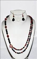 Rhodonite Agate and Black Onyx